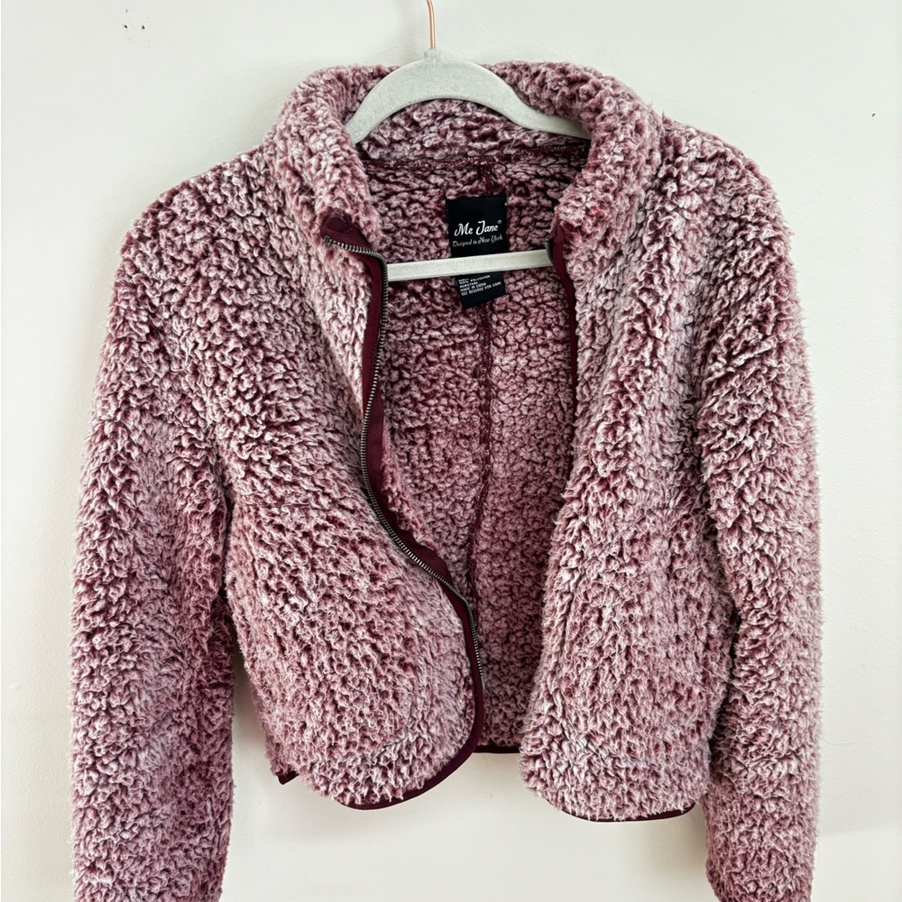 Me Jane Mauve Teddy Jacket